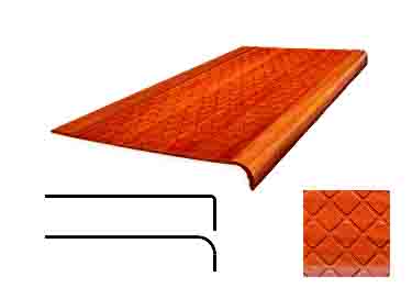FLEXCO Rubber Stair Treads | Wood Elements Diamond Design 