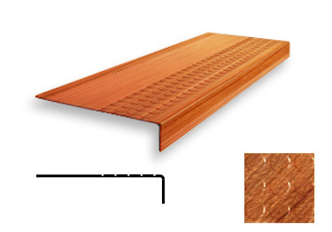 FLEXCO Rubber Stair Treads | Wood Elements Heavy Duty Radial Circular