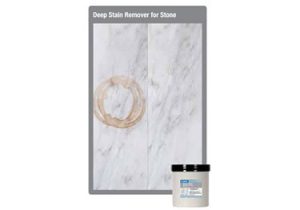 Remove tough stains from marble tile stone grout