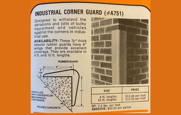 Rubber Industrial Corner Guards 1988