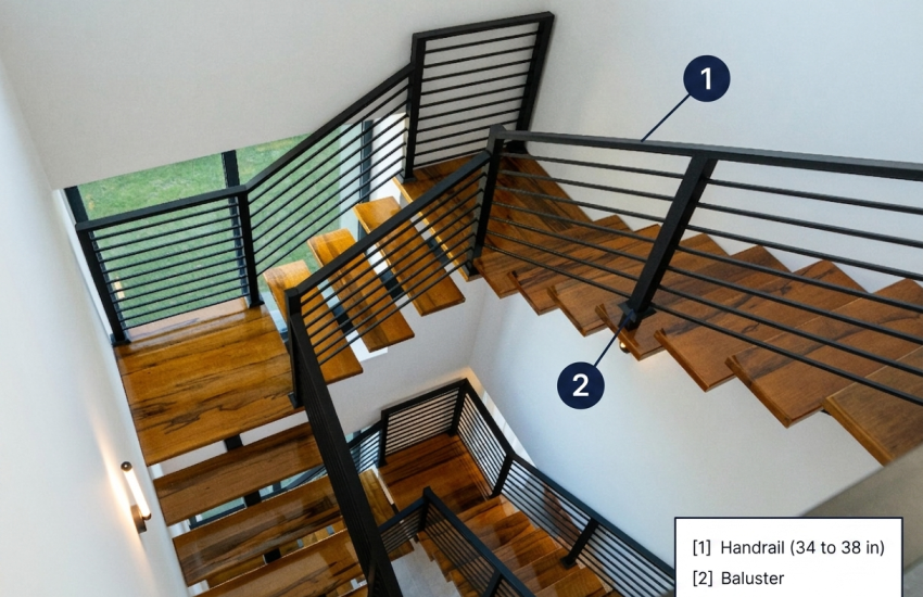handrail height guide