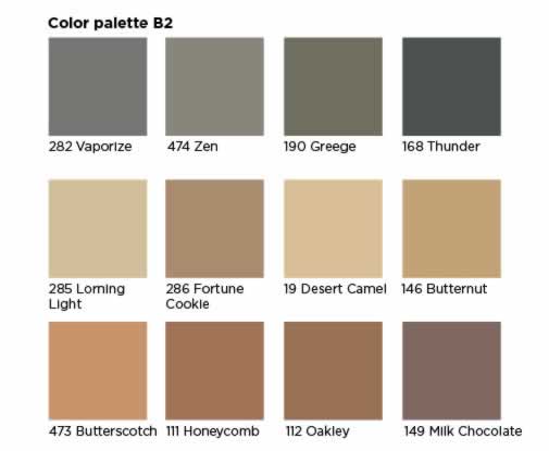 Color Rite Caulk Color Chart