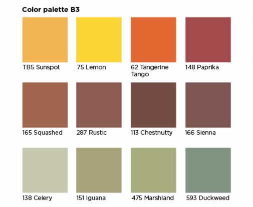 Color Rite Caulk Color Chart