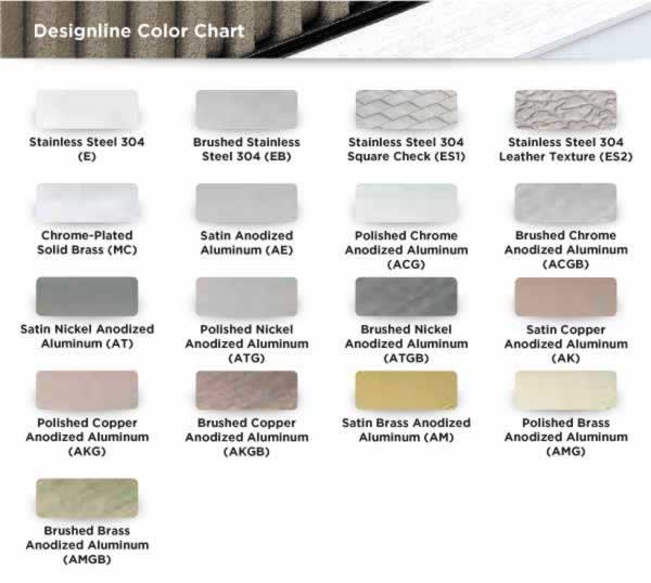 Schluter Color Chart