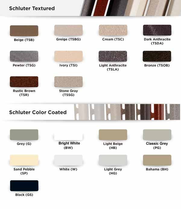 Schluter®Rondec Wall and Countertop Profile ColorCoated