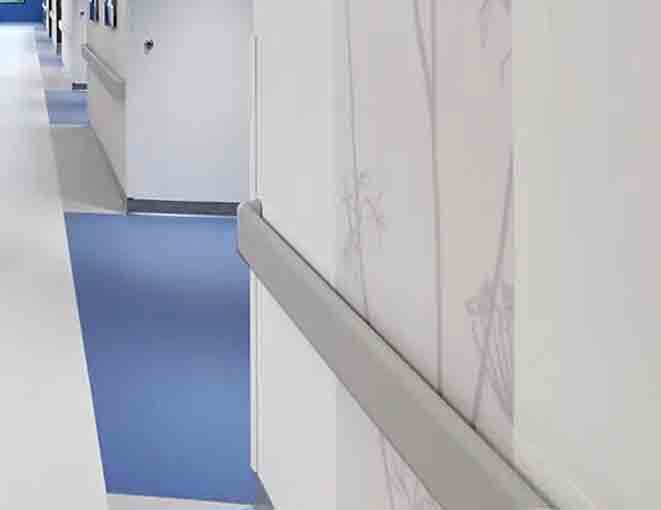 wall guard with aluminum retainer