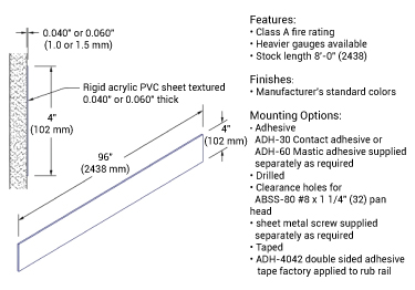 chair rail vinyl strips and sheets