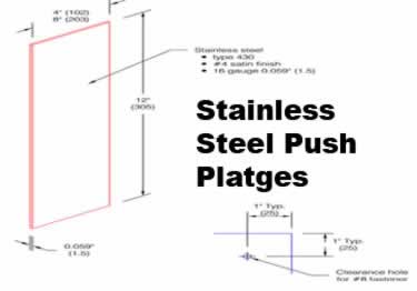 door push and pull plates