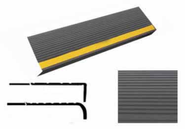 Rubber Stair Treads Safety Rib Non-Slip Strip by Roppe