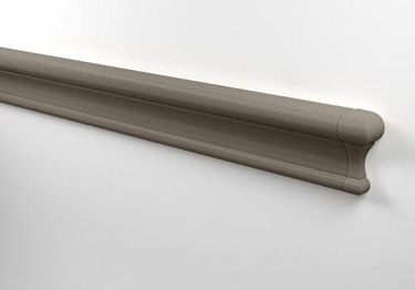 Wall chair rail in woodgrain or your choice of colors with 3-inch high profile.