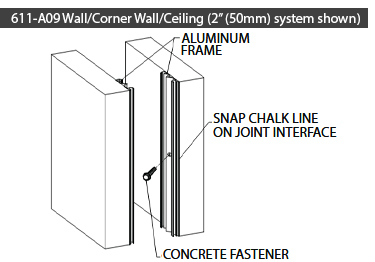 Wall to wall expansion joint 