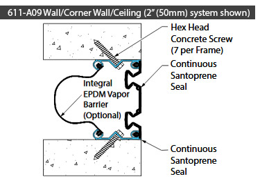 Wall to wall expansion joint 