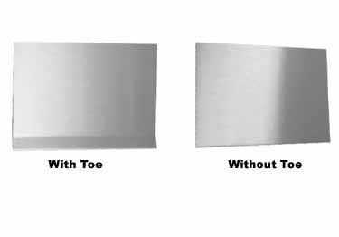 Stainless steel molding wall base protects baseboards and walls from damage