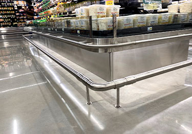 High impact protection system bumper rails For restaurants