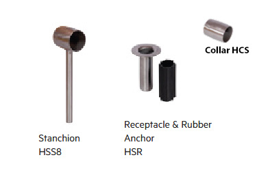 High impact protection system bumper rails For restaurants