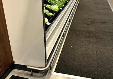 High impact protection system bumper rails For restaurants