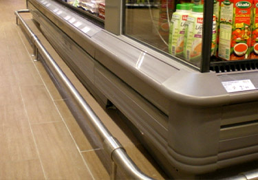 High impact protection system bumper rails For restaurants