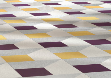 Armstrong Safety Zone tile is slip-resistant and available in 23 colors