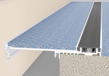 Wabo floor expansion joint cover sits flush