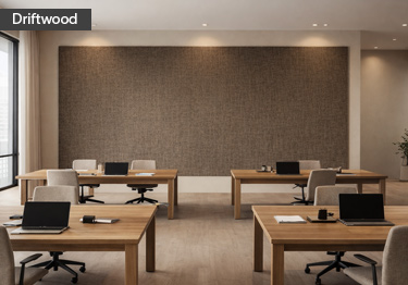 Flexible wall covering with a classic linen look of premium wall coverings