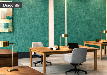Flexible wall covering with a classic linen look of premium wall coverings