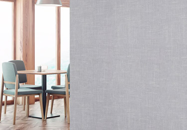 Flexible wall covering with a classic linen look of premium wall coverings