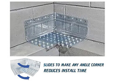 crawl space footing drain board