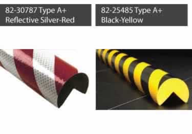 Corner Protection Safety Foam Guard, Type A+, Black / Yellow, Self