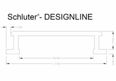schluter designline border profile