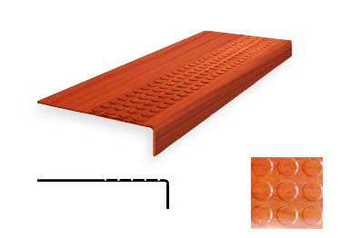 FLEXCO Rubber Stair Treads | Wood Elements Heavy Duty Radial Circular